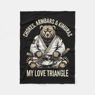 Jiu Jitsu BJJ Mixed Martial Arts MMA Combat Fleece Blanket
