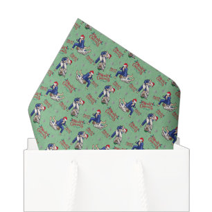 Jiu Jitsu Christmas Tissue Paper in Green