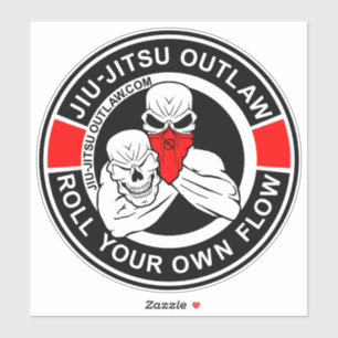 Jiu-Jitsu Circle - BlackRed-2D