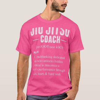 Jiu Jitsu Coach Definition Shirt Coach Appreciatio