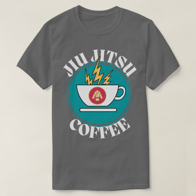 JIU JITSU COFFEE COFFEE LOGO COFFEE WITH A KICK 1 T-Shirt (Design Front)