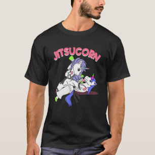 Jiu Jitsu Cute Unicorn Self Defence T-Shirt