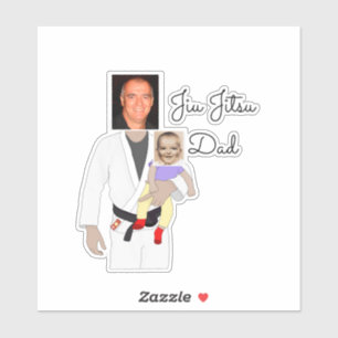 Jiu Jitsu Dad Custom Photos and Handwritten Text