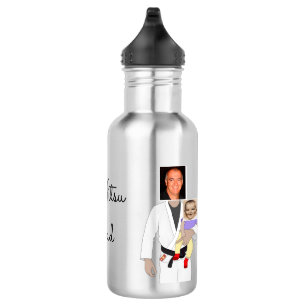 Jiu Jitsu Dad Custom Photos and Handwritten Text 532 Ml Water Bottle