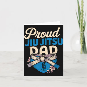 Jiu Jitsu Dad Father Retro Vintage Proud Jiu Jitsu Card