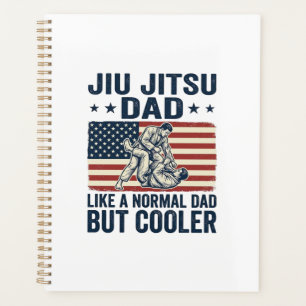 Jiu Jitsu Dad Vintage Flag Shirt Design_1 Planner
