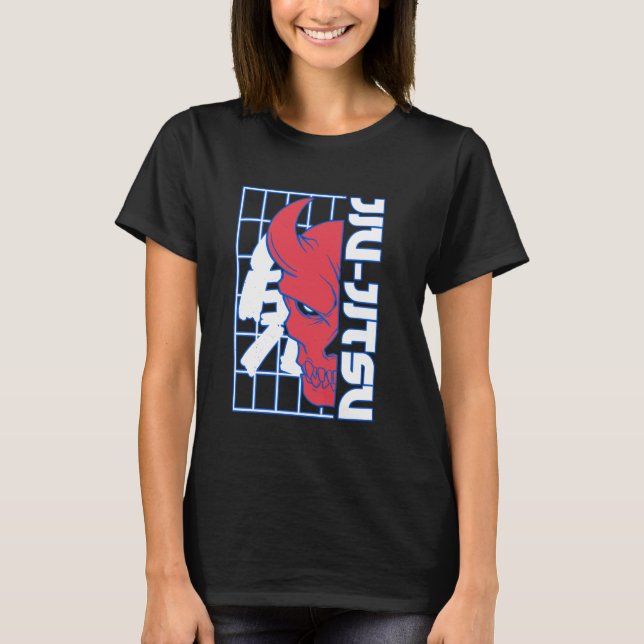 Jiu-Jitsu Demon Martial Arts Japanese Demon T-Shirt (Front)