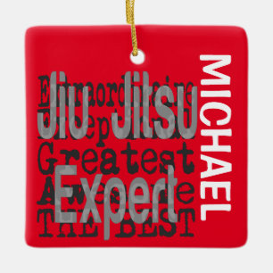 Jiu Jitsu Expert Extraordinaire CUSTOM Ceramic Ornament