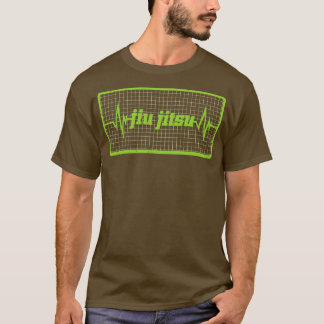 Jiu Jitsu Fighting Heartbeat Pulse T-Shirt