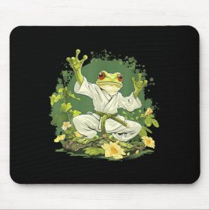 Jiu-Jitsu Floral MMA Toad Taekwondo Frog Judo Mouse Pad