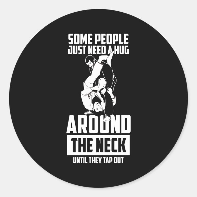 Jiu Jitsu For Bjj Brazilian Jiu Jitsu Classic Round Sticker (Front)