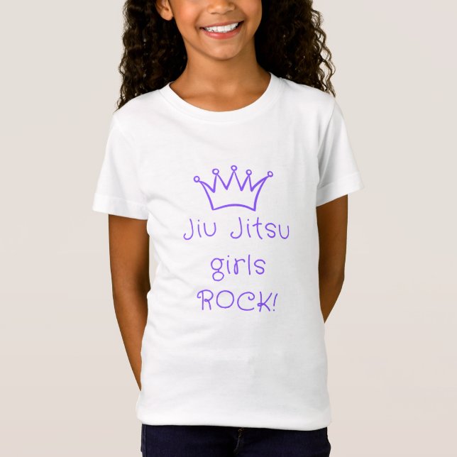 Jiu Jitsu girls rock!  tshirt design  (Front)