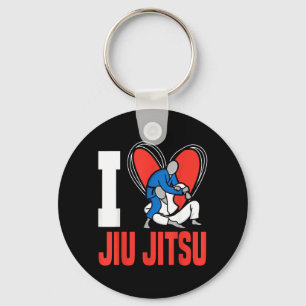 Jiu Jitsu Heart I Love Jiu Jitsu Key Ring