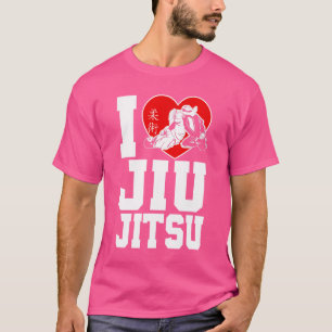 Jiu Jitsu Heart I Love Jiu Jitsu T-Shirt