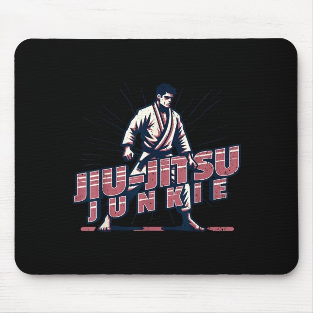 Jiu-Jitsu I Brazilian Jiu-Jitsu Mouse Pad (Front)