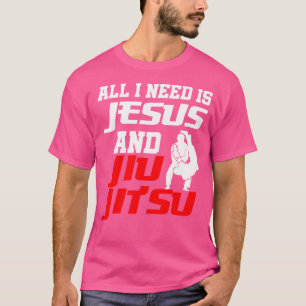 Jiu Jitsu Jesus Brazilian Flag Martial Art Christi T-Shirt