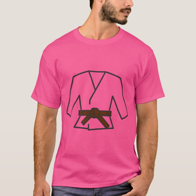 Jiu-Jitsu Jiujitsu Bjj Brown T-Shirt (Front)