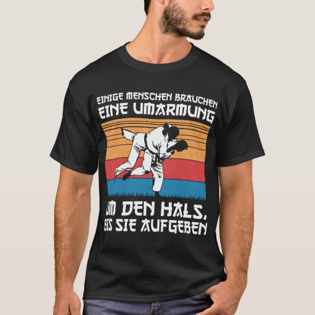 Jiu Jitsu Judo Humour Kampfsport Umarmung T-Shirt (Front)
