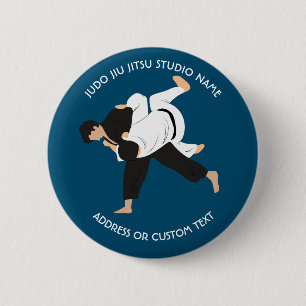 Jiu Jitsu Judo Martial Arts Studio 6 Cm Round Badge