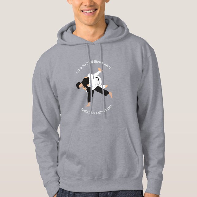 Jiu Jitsu Judo Martial Arts Studio Hoodie (Front)
