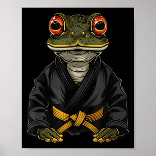 Jiu-Jitsu Judo MMA Toad Taekwondo Frog Kickboxing Poster