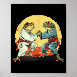 Jiu-Jitsu Kickboxing Judo Toad MMA Martial Arts Poster