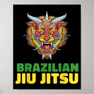 Jiu Jitsu Lion - Brazilian Jiu Jitsu and Grappling Poster