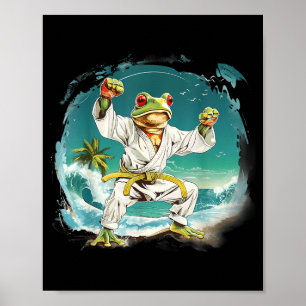 Jiu-Jitsu MMA Toad Beach Taekwondo Frog Judo Poster