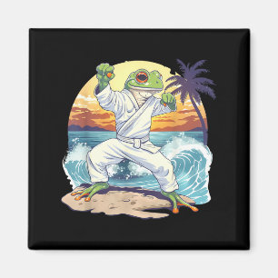 Jiu-Jitsu MMA Toad Taekwondo Frog Judo Beach Magnet