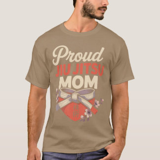 Jiu Jitsu Mom Mother Retro Vintage Proud Jiu Jitsu T-Shirt