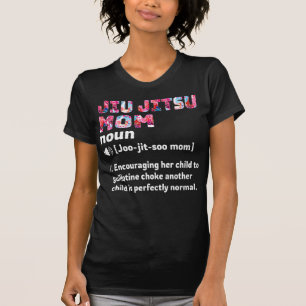 Jiu Jitsu Mum Definition Floral T-Shirt