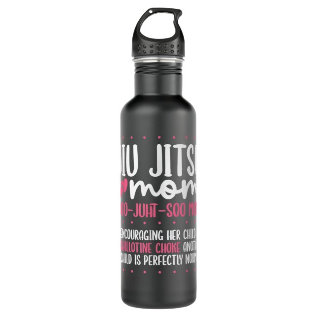 Jiu Jitsu Mum Jiujitsu BJJ Brazilian Jiu Jitsu 710 Ml Water Bottle (Front)