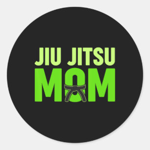 Jiu Jitsu Mum Mothers Day Classic Round Sticker