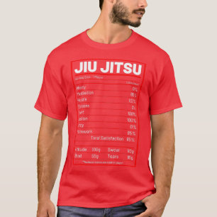 Jiu Jitsu Nutrition Facts Funny Jiu Jitsu Nutritio T-Shirt