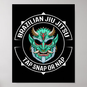 Jiu Jitsu Oni Demon Team - BJJ and Brazilian Jiu Poster