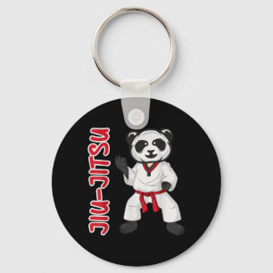 Jiu Jitsu Panda BJJ Funny Brazilian Jew Jitsu Key Ring