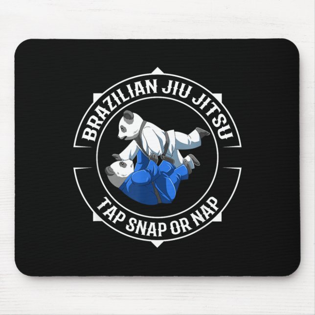Jiu Jitsu Panda - Lets Roll Mouse Pad (Front)