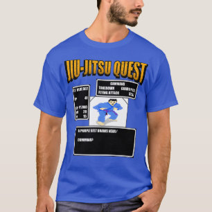 Jiu Jitsu Quest BJJ MMA Retro gaming T-Shirt