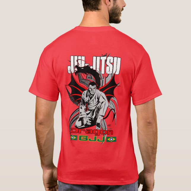 Jiu-Jitsu Red Dragon T-Shirt (Back)
