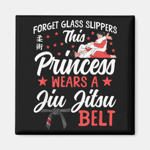 Jiu Jitsu Retro Vintage Forget Glass Slippers This Magnet