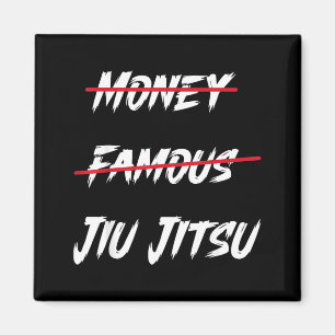 Jiu Jitsu Retro Vintage Money Famous Jiu Jitsu Magnet