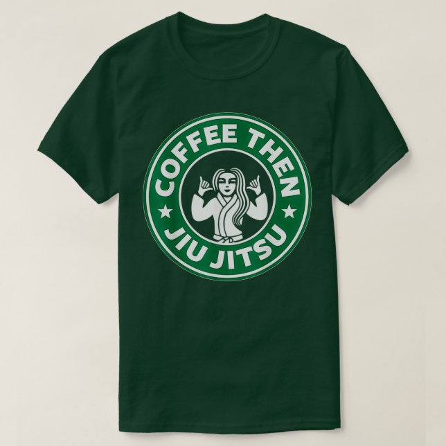 Jiu Jitsu s Coffee Lover Men Kids Boys BJJ MMA T-Shirt (Design Front)