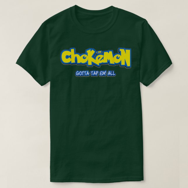 Jiu Jitsu s Funny Chokemon BJJ M T-Shirt (Design Front)