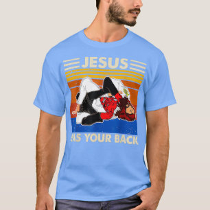 Jiu Jitsu s Jesus Has Your Back M T-Shirt