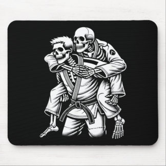 Jiu jitsu Skeleton Rear Choke Brazilian Jiu Jitsu Mouse Pad