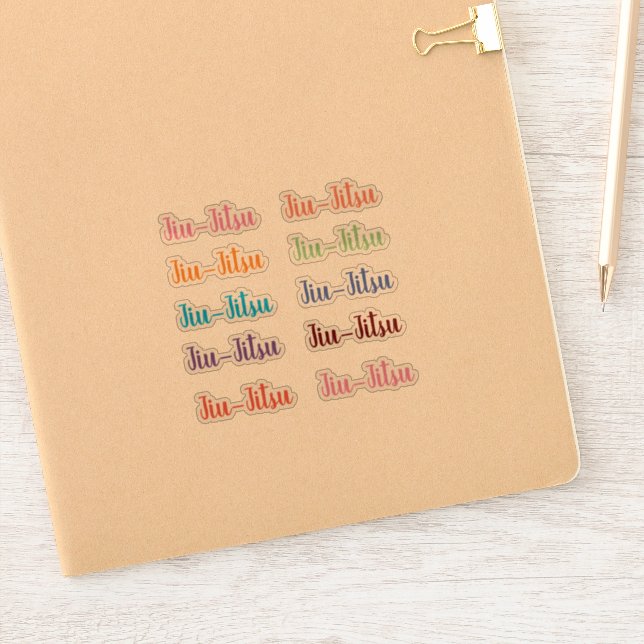 Jiu-Jitsu Stickers (Notebook)