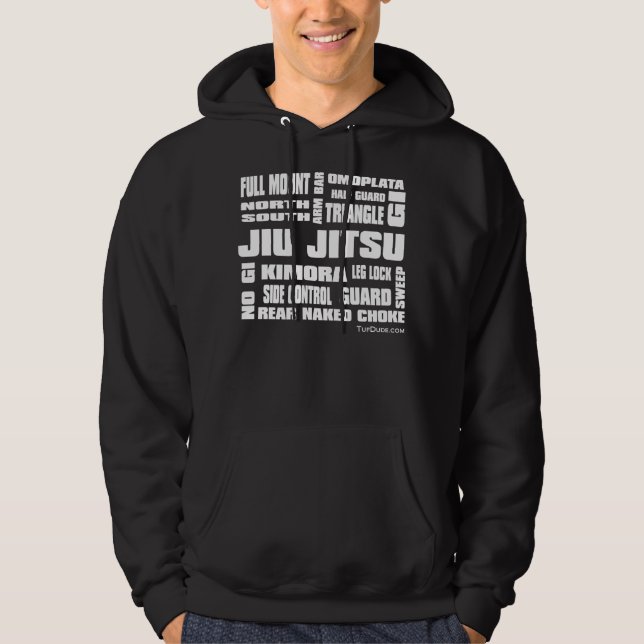 Jiu Jitsu Terminology Men's Hoodie - Front Print (Front)