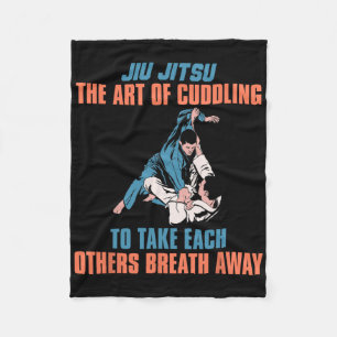 Jiu Jitsu The Art Of Cuddling To Take Each Others Fleece Blanket