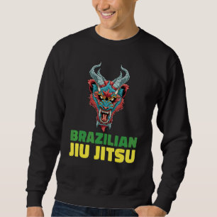 Jiu Jitsu Tiger Demon Brazilian Jiu Jitsu and Gr Sweatshirt