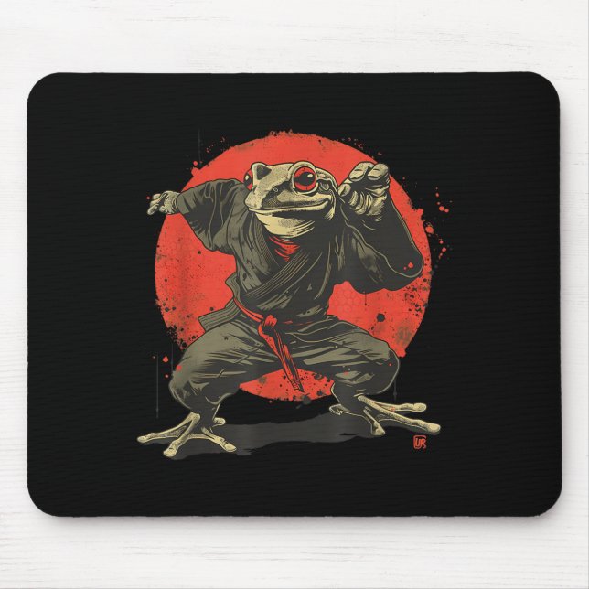 Jiu-Jitsu Toad Judo MMA Kickboxing Taekwondo Mouse Pad (Front)